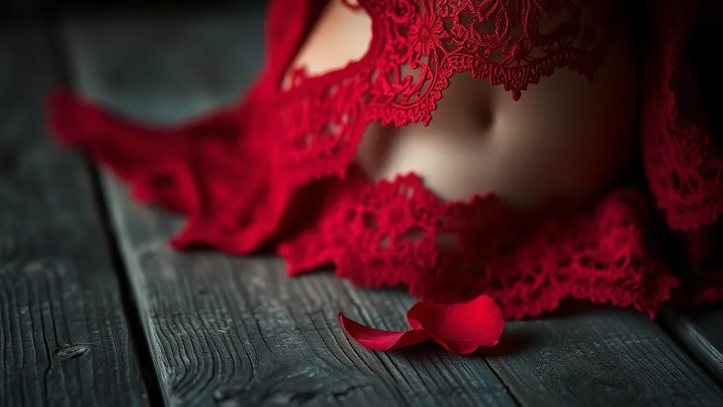Dream symbol: red lace top: symbolism: Vulnerability and Exposure