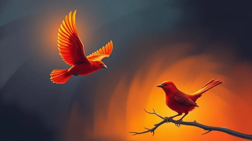 Dream symbol: red liver birds: symbolism: Hidden Potential and Untapped Energy:  The Bird's Unfolding
