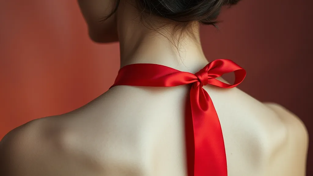 Dream symbol: red ribbon around her neck: scenarios: Dream About a Red Ribbon Around Her Neck in a Romantic Context