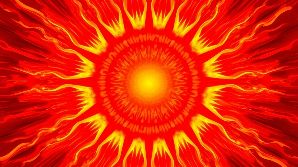 Dream symbol: red sun: symbolism: Power and Dominance
