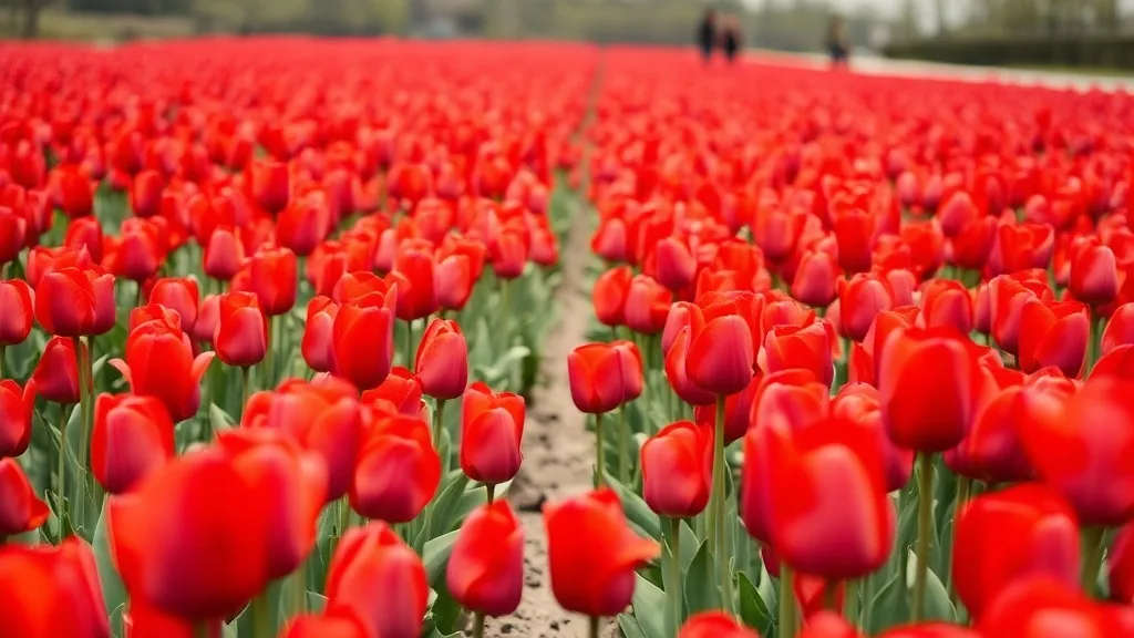 Dream symbol: red tulips: scenarios: Dream of Eruption of Red Tulips