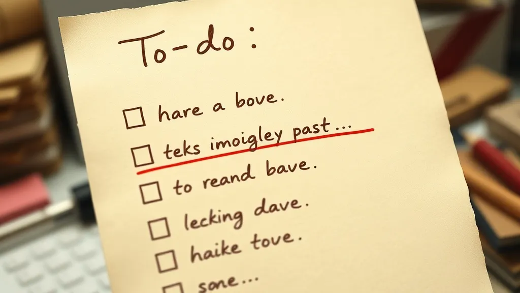 Dream symbol: red underline: scenarios: Dream About a Red Underline on a List of To-Do Items