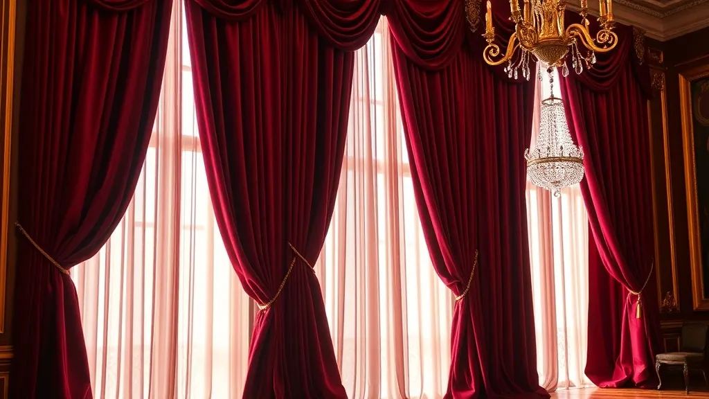 Dream symbol: red velvet curtains: symbolism: Indication of Social Status and Prestige