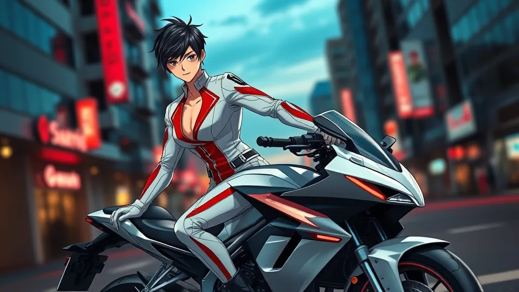 Dream symbol: rider with jet black short hair in white suit with red stripes: demographics: Anime and Pop Culture Fans