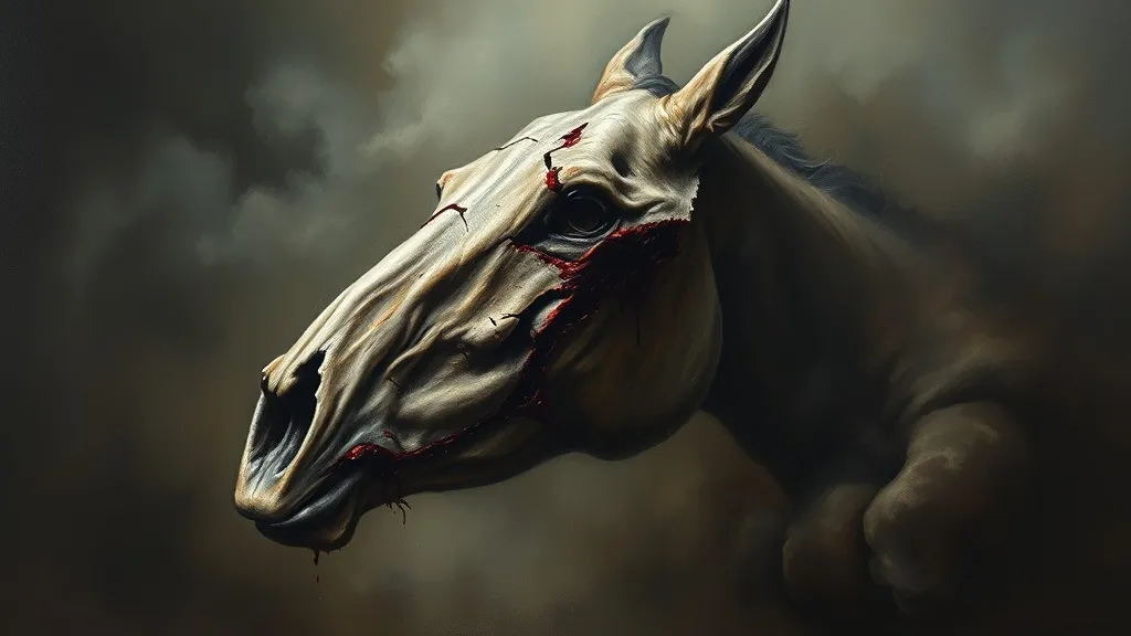 Dream symbol: ripped horse head: symbolism: Suppressed Emotions Rising to the Surface