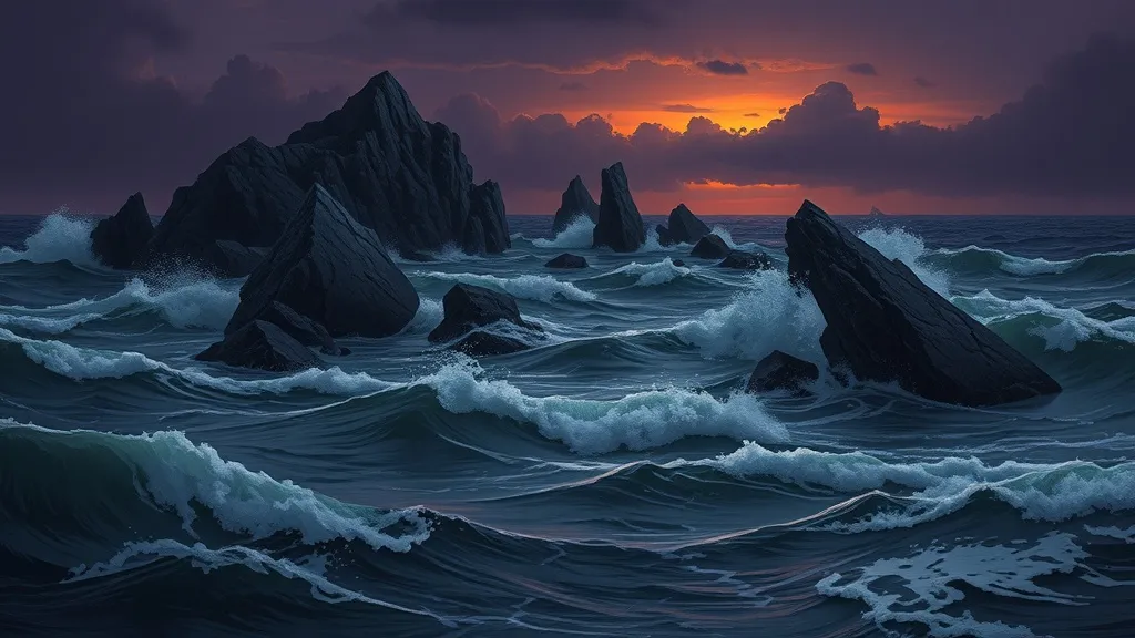 Dream symbol: rocky sea: symbolism: The Weight of Responsibility and Pressure