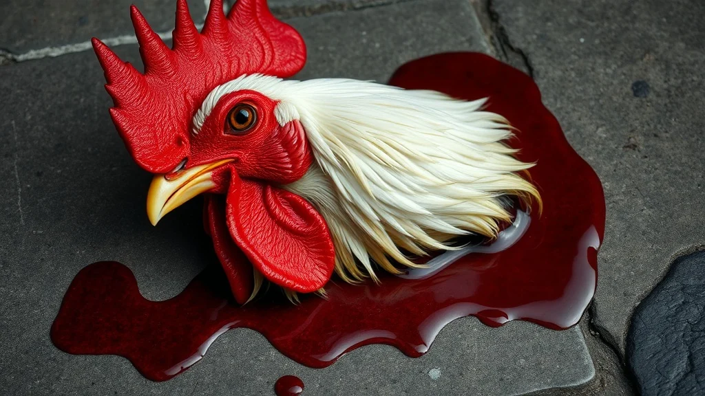 Dream symbol: rooster heads: scenarios: Dream of a rooster head being severed