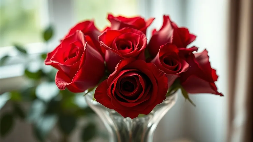 Dream symbol: rose plant: scenarios: Dreaming of a Rose Plant in a Vase (after being cut)