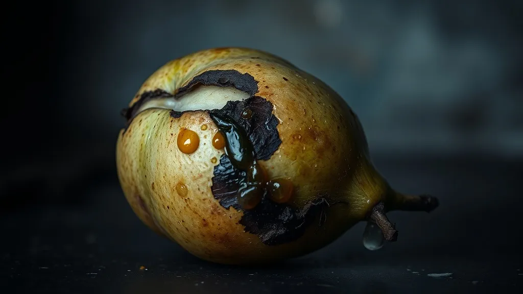 Dream symbol: rotting fruit: symbolism: Moral Decay: Compromised Values or Integrity
