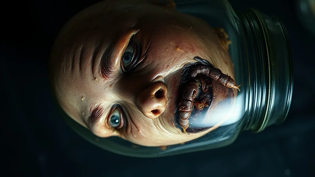Dream symbol: rotten human head: scenarios: Dream of a rotten human head in a jar