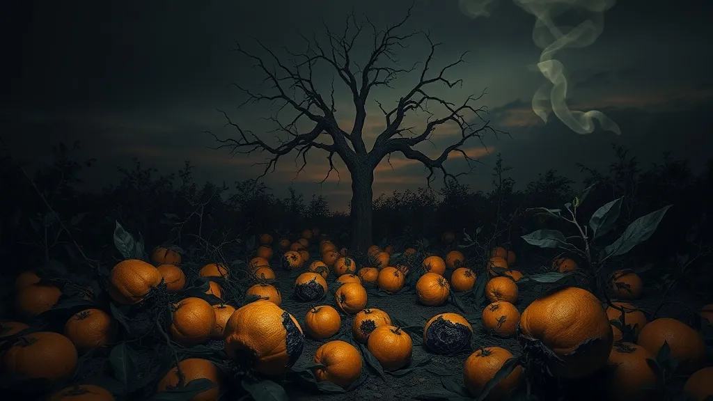 Dream symbol: rotten oranges: scenarios: Dream of Rotten Oranges and Death