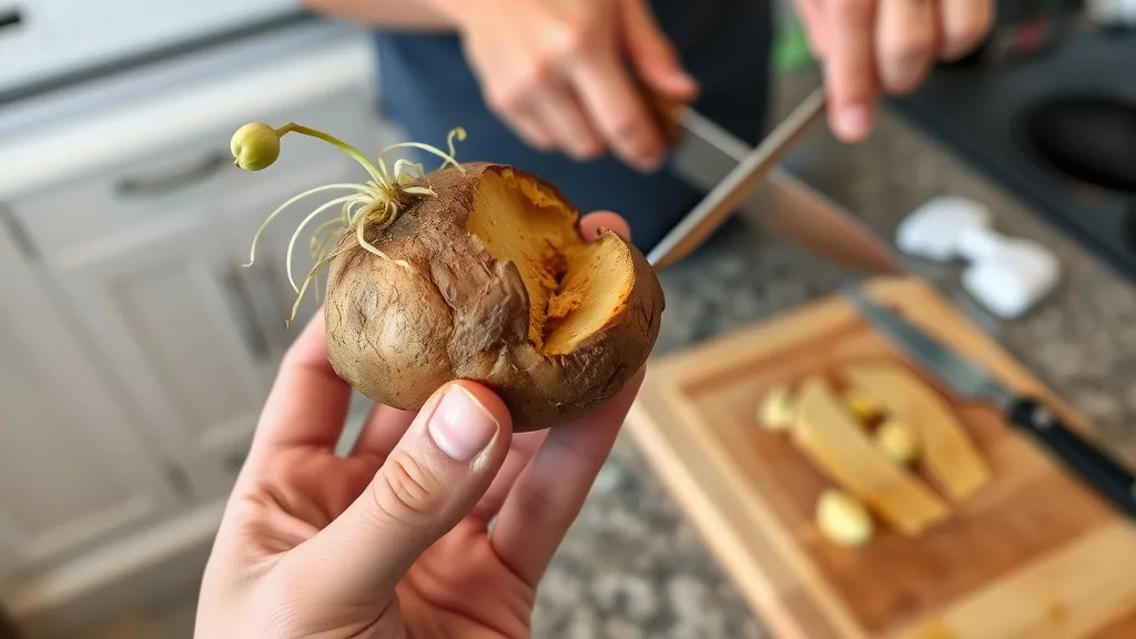 Dream symbol: rotten potato: scenarios: Dream of cutting a rotten potato