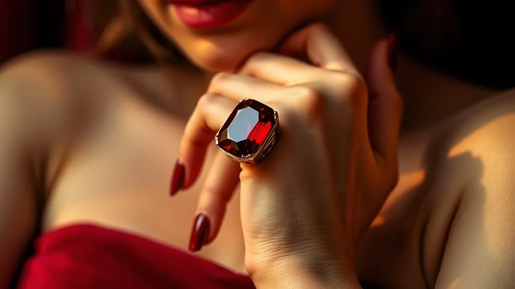 Dream symbol: ruby rings: scenarios: Dream about a ruby ring symbolizing status or wealth
