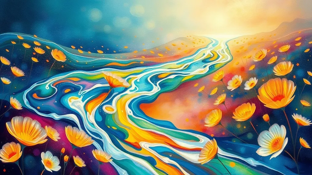 Dream symbol: rushing water: symbolism: The Flow of Creativity and Inspiration