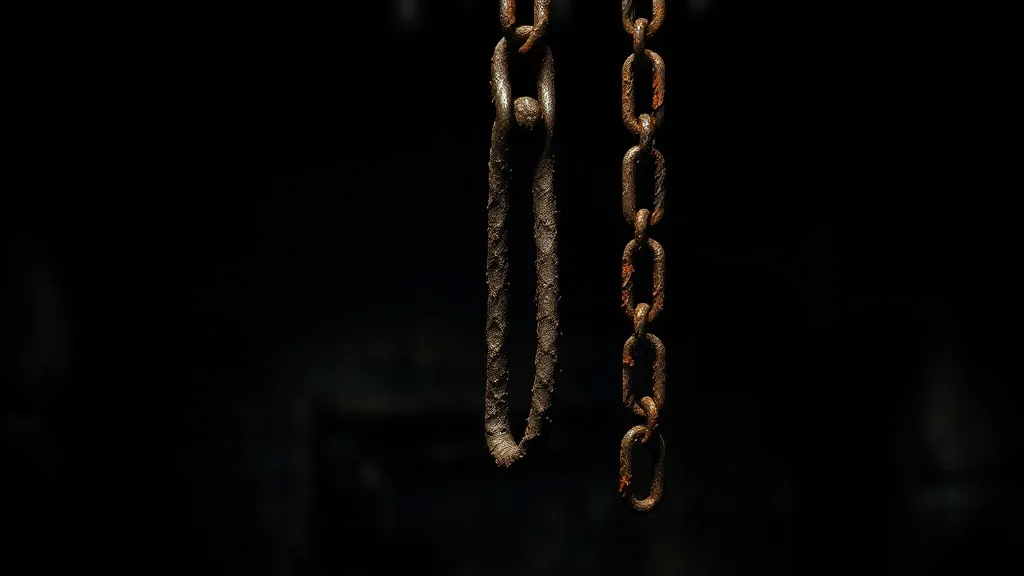 Dream symbol: rusted chain hanger: scenarios: Dream About a Rusted Chain Hanger in a Dark Place