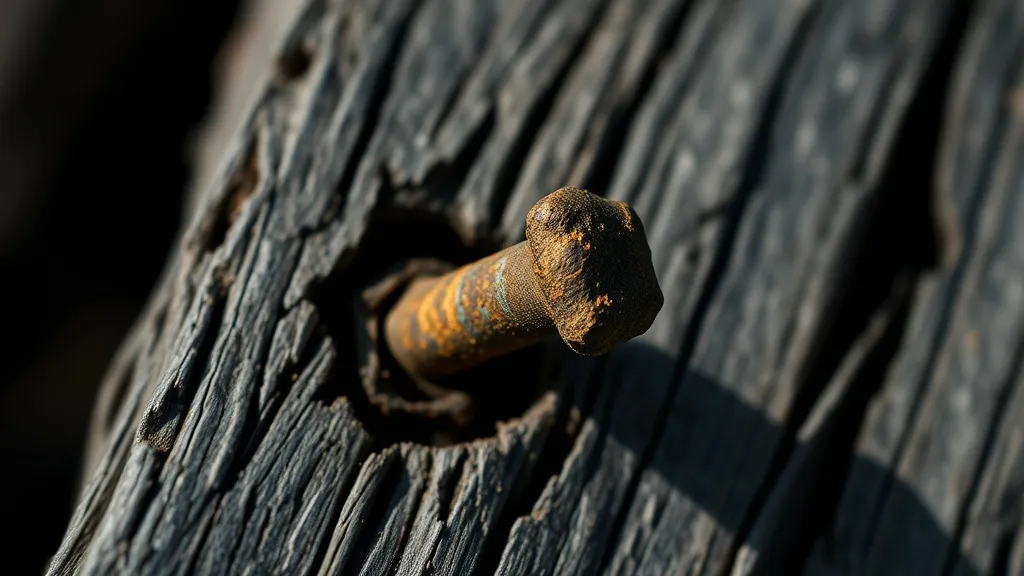 Dream symbol: rusty nail: symbolism: Slow, Gradual Damage