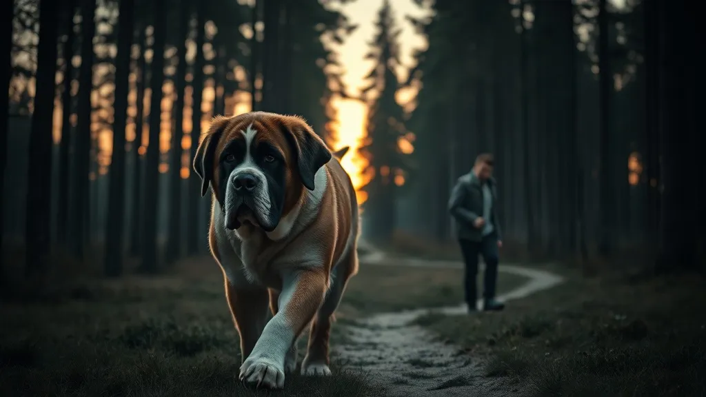 Dream symbol: saint bernard dog: scenarios: Dream of Being Chased by a Saint Bernard Dog