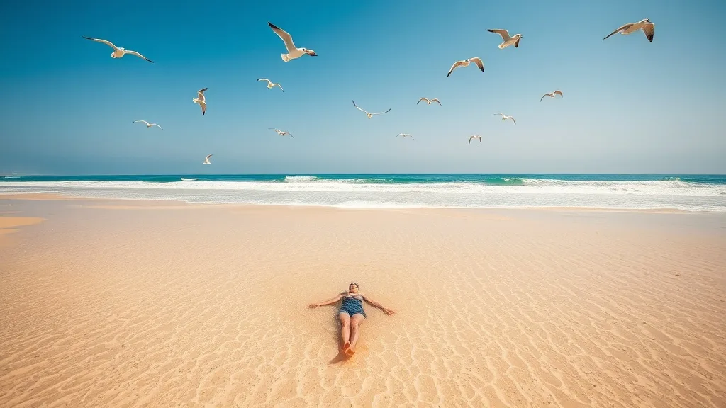 Dream symbol: sandy beach: scenarios: Dream of Swimming in the Ocean Near a Sandy Beach
