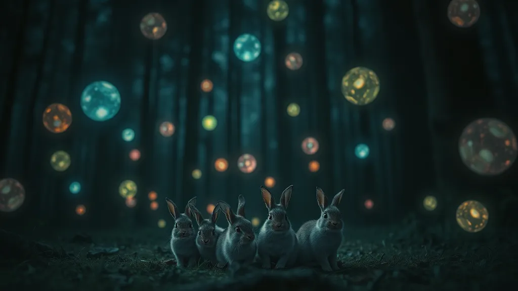 Dream symbol: scared bunny rabbits: scenarios: Dream about Scared Bunny Rabbits and Strange Lights