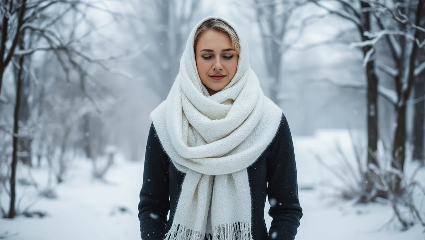 Dream symbol: scarf or white fabric: scenarios: Dream about Wearing a White Scarf in Winter Dream symbol: scarf or white fabric: scenarios: Dream about Wearing a White Scarf in Winter