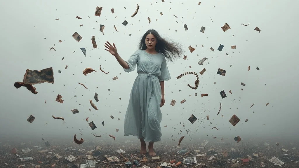 Dream symbol: scattered belongings: symbolism: Fragmented Self or Identity
