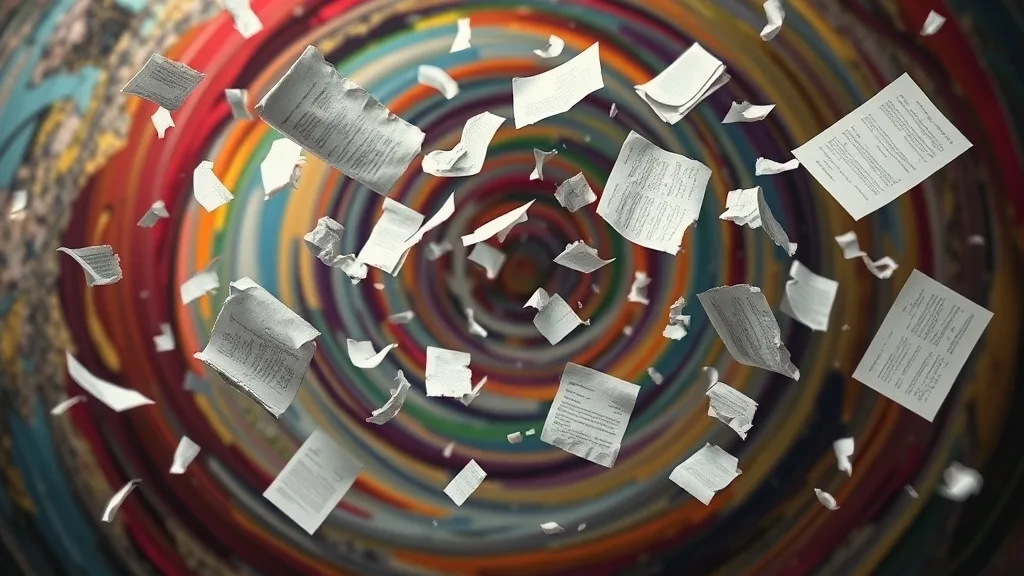 Dream symbol: scattered papers: symbolism: Misplaced Thoughts