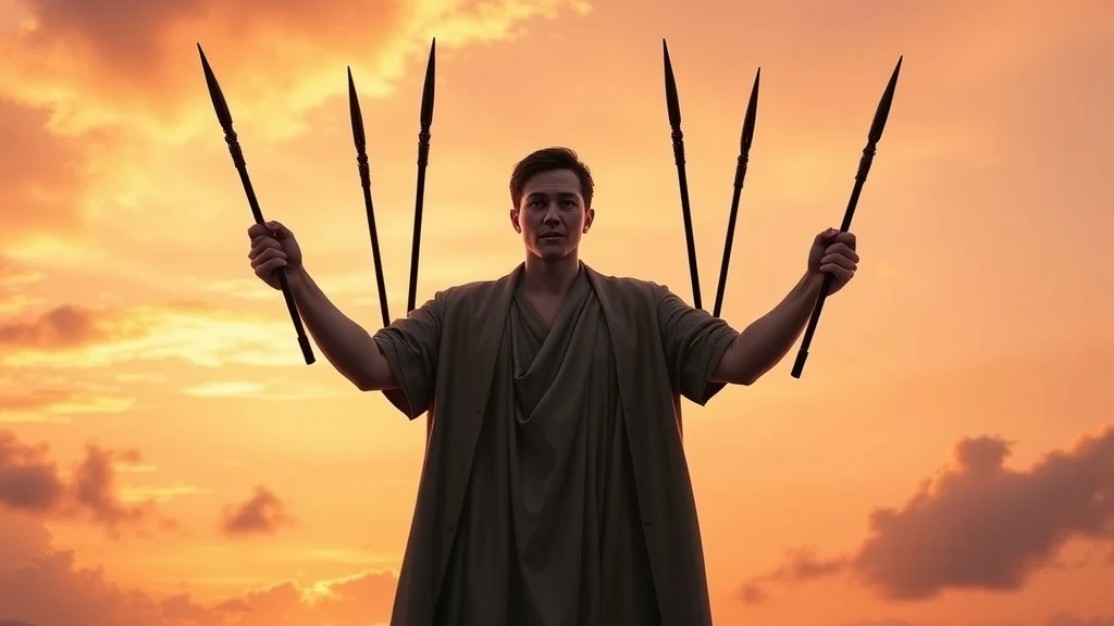 Dream symbol: seven of wands: scenarios: Dream of Being Victorious with Seven Wands