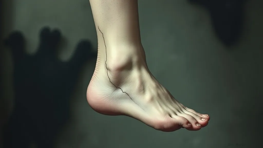 Dream symbol: sharp pointed ankle: symbolism: Difficulty in Navigating Life's Path