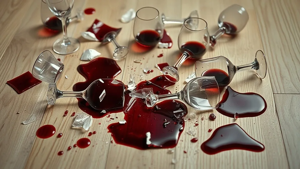 Dream symbol: broken wine glasses: scenarios: Dream of Broken Wine Glasses on Floor