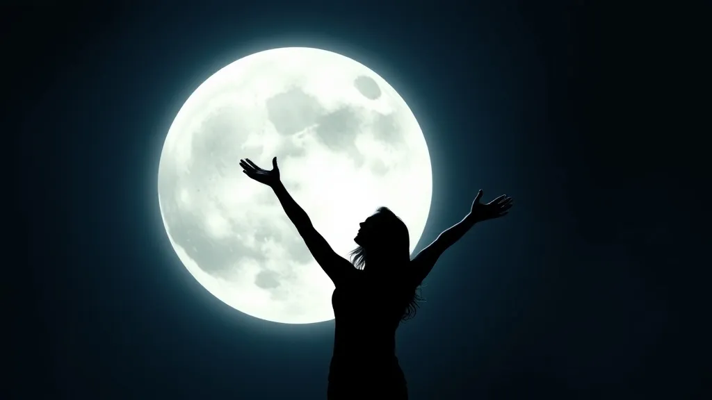 Dream symbol: silver moon: symbolism: Reaching for the Impossible