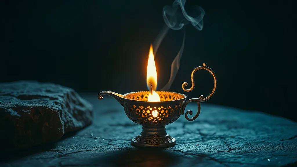 Dream symbol: silver oil lamp: symbolism: Beacon of Optimism in Dark Times
