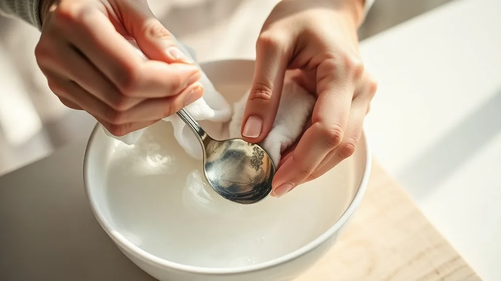 Dream symbol: silver spoons: scenarios: Dreaming of Cleaning a Silver Spoon