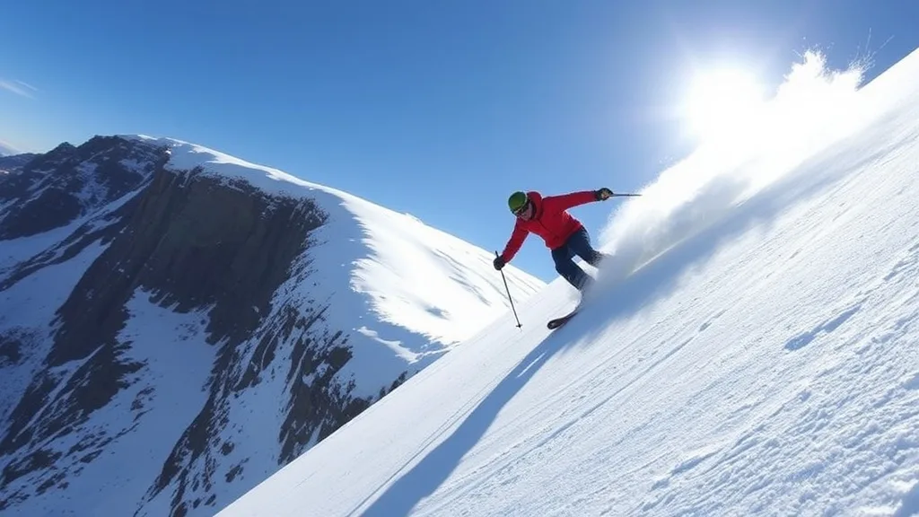 Dream symbol: ski: scenarios: Dream about skiing off a cliff