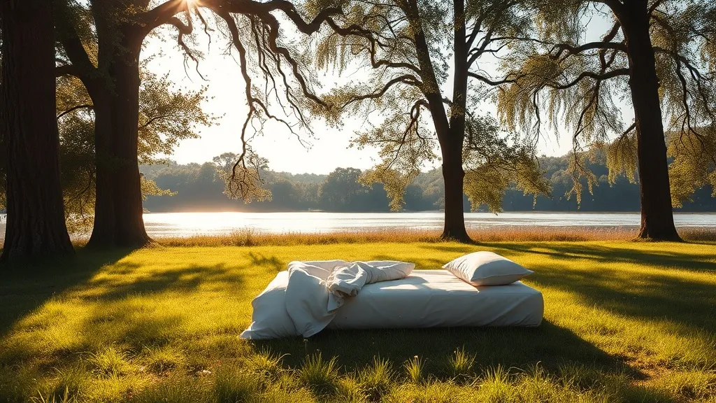 Dream symbol: sleeping on bed: scenarios: Dream about Sleeping on a Bed in Nature