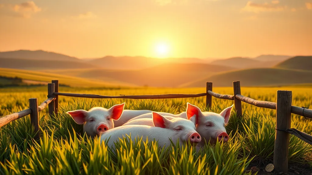 Dream symbol: sleeping pigs: scenarios: Dream about Sleeping Pigs and Wealth