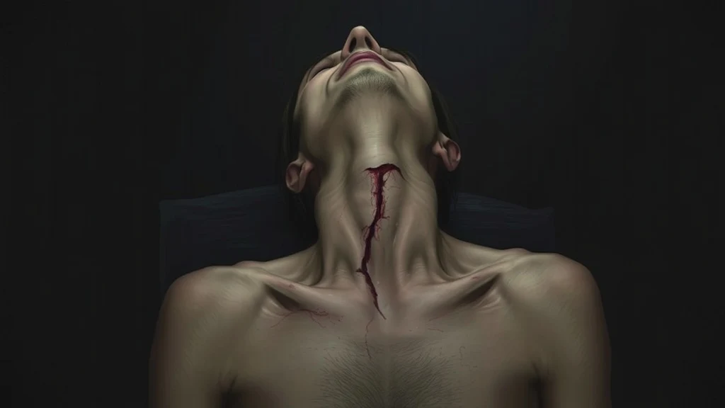 Dream symbol: slit: scenarios: Dream about seeing someone slit their neck