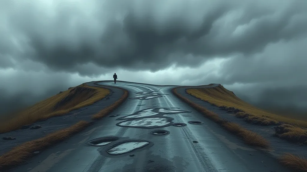 Dream symbol: sloppy road: symbolism: Feeling Out of Control and Vulnerable