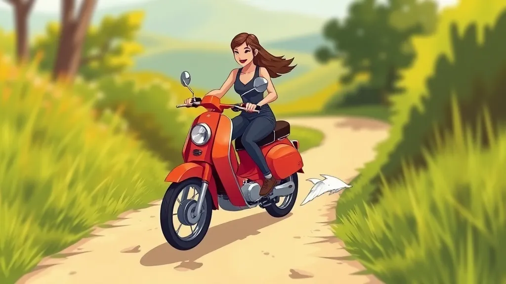 Dream symbol: small motorcycle: scenarios: Dream of a Small Motorcycle Easily Maneuvering