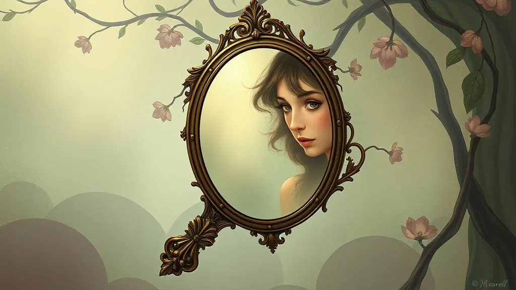 Dream symbol: small oval mirror: symbolism: Feminine Energy and Intuition