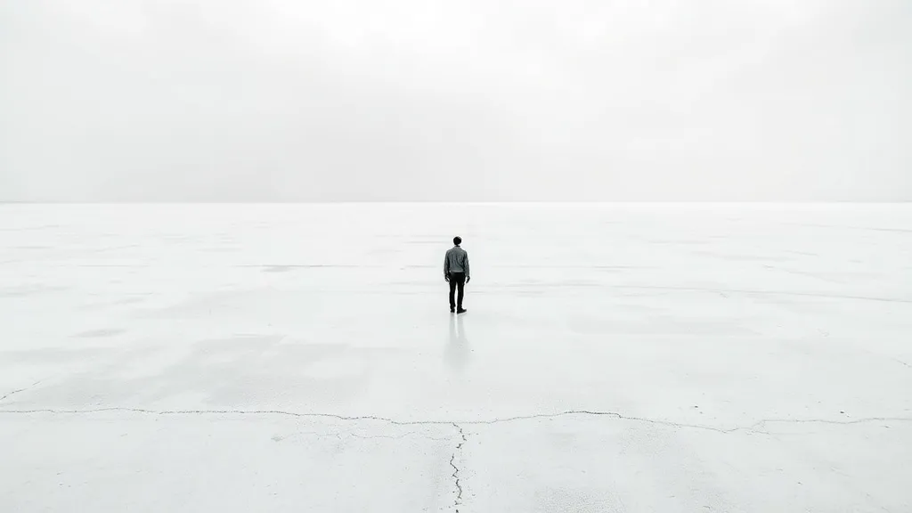 Dream symbol: snow-white concrete slab: symbolism: Isolation and Loneliness