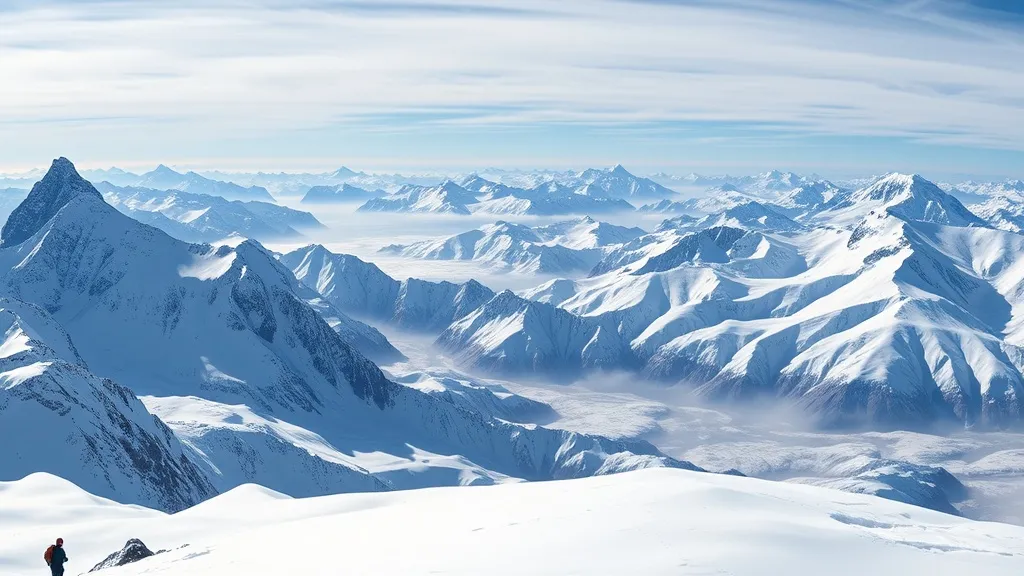 Dream symbol: snowy mountains: scenarios: Dreaming about Multiple Snowy Mountains