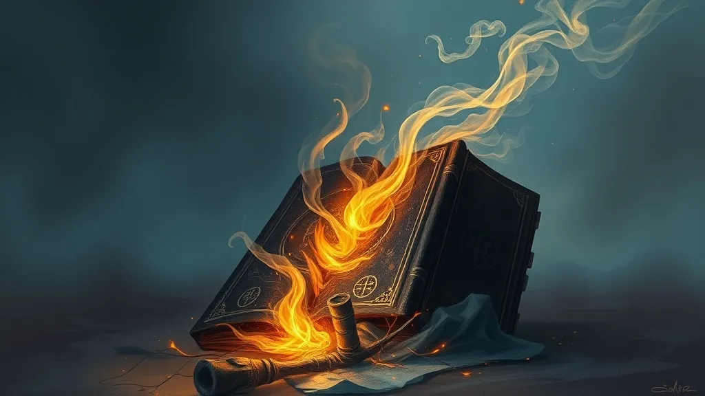 Dream symbol: spell book: scenarios: Dreaming of a Spell Book Being Destroyed