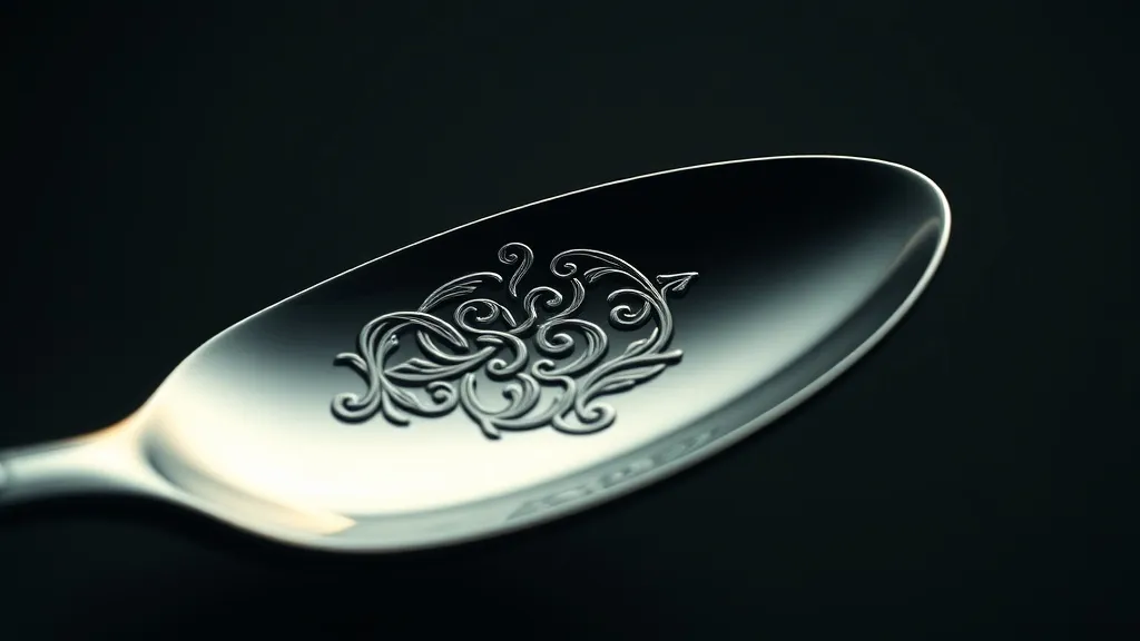 Dream symbol: spoon with emblem: scenarios: Dream of a spoon with an emblem that is intricately detailed