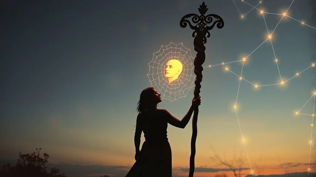 Dream symbol: staff with web-like portrait: demographics: People Undergoing Significant Life Changes