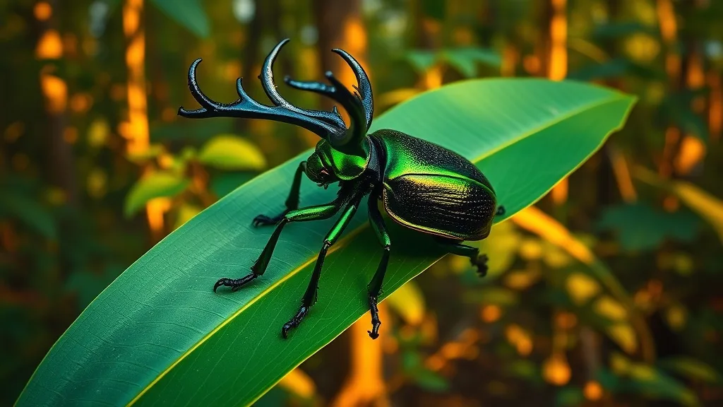 Dream symbol: stag beetle: scenarios: Dream about a Green Stag Beetle