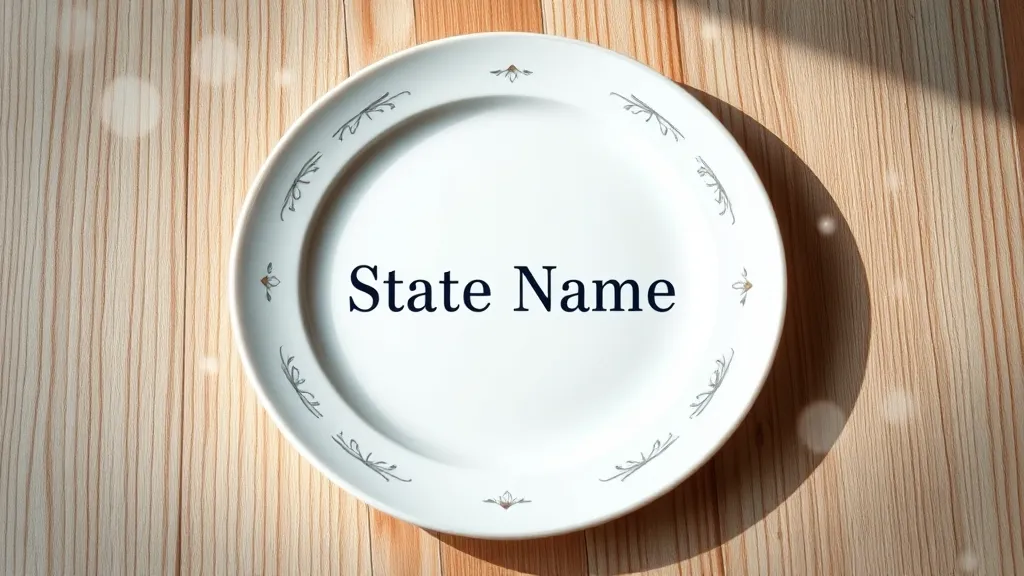 State Name on Plate Dream Meaning and Interpretation