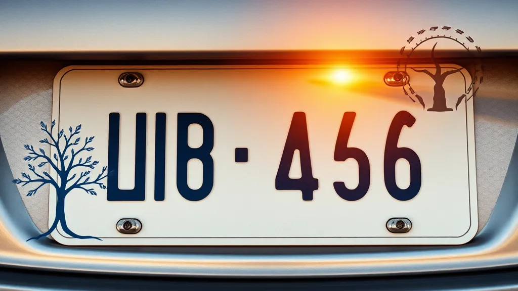 Dream symbol: state name on plate: symbolism: Representation of Personal Identity and Origin