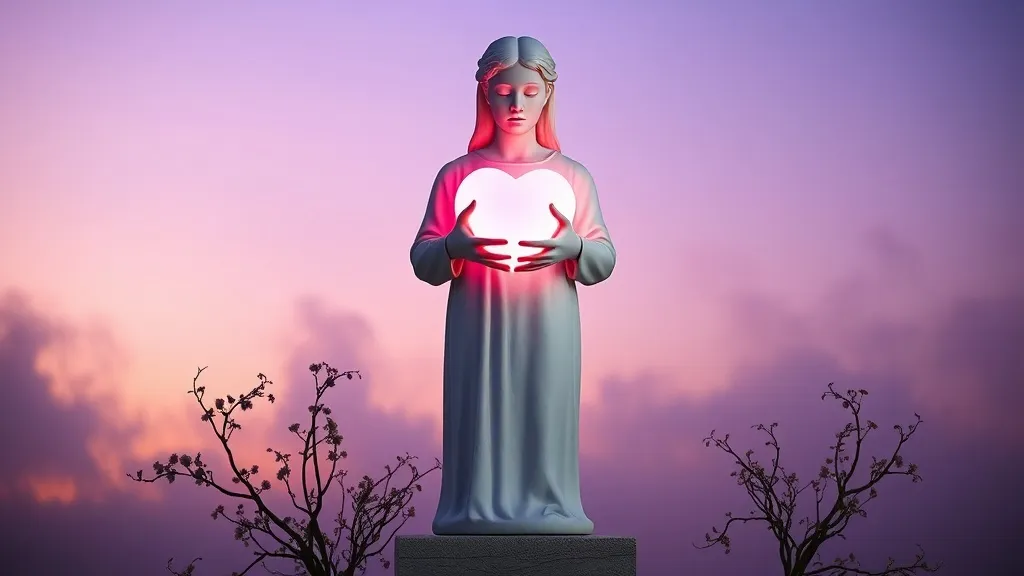 Dream symbol: statue holding a love heart: intro