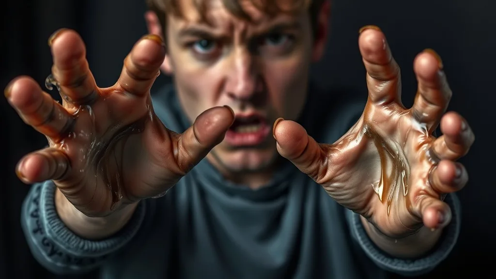Dream symbol: sticky hands: demographics: Those with Unresolved Emotional Issues
