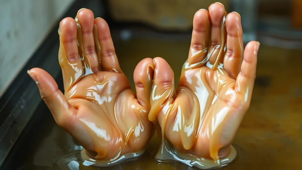 Dream symbol: sticky hands: symbolism: Helplessness and Frustration